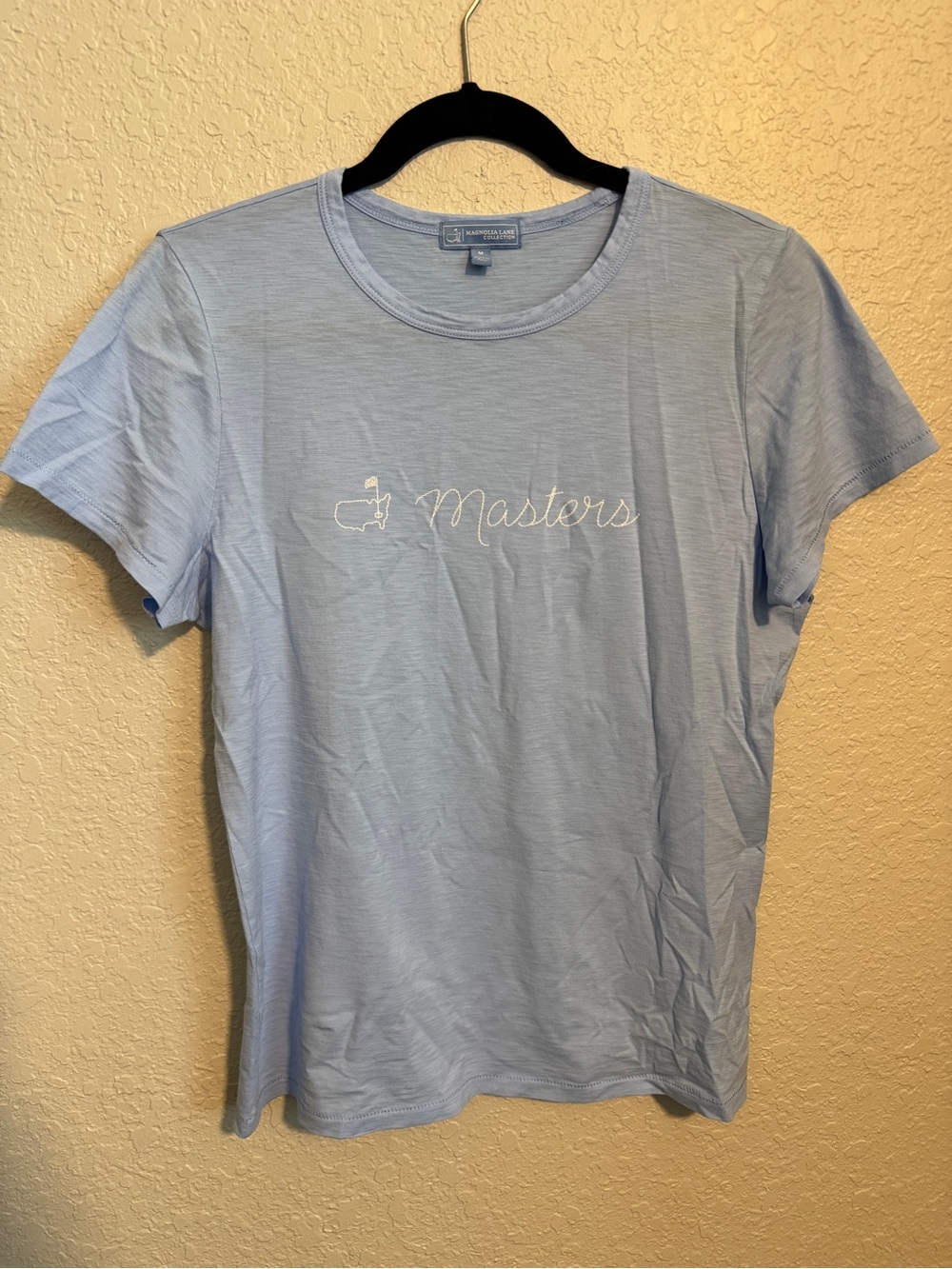 Magnolia Light Blue Masters Logo Tee - Short Sleeve
